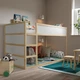 Двостороннє ліжко IKEA КЮРА, білий, сосна, 90x200 см, 802.538.09 - зображення 11