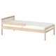 Каркас кровати с реечным дном IKEA СНИГЛАР, бук, 70x160 см, 191.854.33 - изображение 1