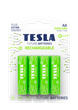 Аккумуляторы Tesla AA GREEN+ RECHARGEABLE 2450mAh / HR6 / BLISTER FOIL 4 шт. - изображение 1