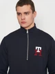 Толстовка на молнии мужская Tommy Hilfiger 11186.4 S (44) Темно-синяя (2000000001395) - изображение 4