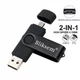 Флешка Bliksem 2в1 USB 2.0 64 Gb черная (1203016) - изображение 1