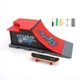 Фингерборд скейтпарк Skatepark fingerboard скейт парк пальчиковый скейт фингерборд с трамплином и скейт (C) - изображение 2
