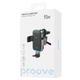 Автомобильный держатель с беспроводным ЗУ Proove Triple Clamp Pro 15W серый - изображение 2
