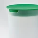 Сушарка для салату з фільтром IKEA UPPFYLLD яскраво-зелений, 1.4 л 105.286.85 - зображення 3
