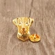 Брошь-значок унисекс BROCHE бижутерия Животные Собаки Джек-рассел-терьер золотистая BRGV113903 - изображение 4