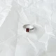 Серебряное кольцо с натуральным гранатом 1.477ct, вес изделия 2,64 гр (2152040) - изображение 8