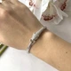 Серебряный браслет с фианитами, вес изделия 15,4 гр (60001912) - изображение 9