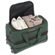 Дорожная сумка на колесах маленького размера S зеленая Travelite Basics TL096275-86 - изображение 2