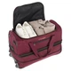 Дорожная сумка на колесах маленького размера S бордовая Travelite Basics TL096275-70 - изображение 3
