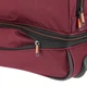 Дорожная сумка на колесах маленького размера S бордовая Travelite Basics TL096275-70 - изображение 6