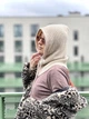 Шапка-капор женский вязаный капюшон Бежевый One size - изображение 3