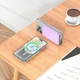 Павербанк з бездротовою зарядкою Qi 15W Hoco Q14 Ice Crystal Magnetic Wireless Fast Charge 2в1 5000 mAh 20W Pink - зображення 3