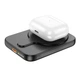 Павербанк з бездротовою зарядкою Qi 15W Hoco J117 Esteem Magnetic Wireless Fast Charge 2в1 5000 mAh 20W Black - изображение 4