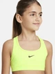 Подростковый спортивный топ для девочки Nike G Nk Df Swoosh Bra FJ7161-702 158-170 см Volt/Black (196975014347) - изображение 3
