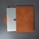 Кожаный чехол для MacBook Pro 16" 2019-2025 INCARNE Message Коньяк - изображение 9