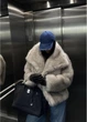 Женская эко шуба Zara короткая из искусственного меха укороченная бежевый S - изображение 7