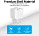 Зарядний пристрій Vention Two-Port USB(A+C) Wall Charger (18W/20W) EU-Plug White (FBBW0-EU) - изображение 2