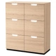 Комод GALANT 102x120 см IKEA 893.040.98 дуб 102х120 - изображение 1