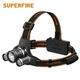 Ліхтар налобний акумуляторний HL33 SuperFire 500 Lumen - зображення 1