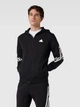 Толстовка на молнии мужская Adidas Sportswear M FI 3S FZ IR9159 M Черная (4067892696151) - изображение 6