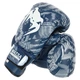 Перчатки боксерские на липучке Matsa Training 0033 4 унции Blue-White - изображение 2