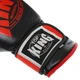 Перчатки для бокса кожаные на липучке Top King Boxing 0363 14 унций Black-Red - изображение 2