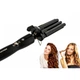 Тройная плойка для волос Pro Mozer MZ-6621 Straight and Curly Professional керамика Черный - изображение 7