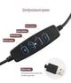 Кольцевая USB LED лампа с поворотным механизмом, настольный штатив. держатели для 2 телефонов 16 см Белый (sv2612-7) - изображение 3