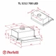 Кухонная вытяжка Perfelli TL 5212 I 700 LED, нерж. сталь телескопическая встраиваемая в шкаф, шириной 50 см - изображение 4