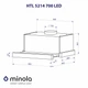 Черная кухонная вытяжка Minola HTL 5214 BLF 700 LED, телескопическая выдвижная встраиваемая в шкаф, 50 см - изображение 2
