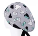 Медицинская шапочка женская HeadwearUniverse универсальная принт Микки Маус мятный бантик - изображение 2