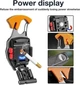 Акумуляторний LED фонарик W5647 з Type-C (7 режимів, прикурювач, карабін, ніж, магніт) - зображення 3