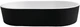 Раковина, умывальник накладной, искусственный камень ADAMANT Beste New Black Matte/White Glossy - изображение 3