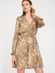 Плаття жіноче коротке Greenpoint SUK5440041W22ANM09 34 Пісочне (5903245341011) - зображення 1