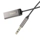 Автомобильный Bluetooth Аудиоадаптер AUX HOCO Benefit car AUX BT receiver with cable E78 |BT5.3, 1.2m| Серый - изображение 6
