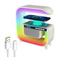 Настольная смарт лампа-ночник G-Smart RGB G3 Light Sound Machine с беспроводной зарядкой Bluetooth-колонкой - изображение 1
