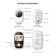 Беспроводная видеоняня Baby Monitor SM-25 с монитором 2.5 дюйма - изображение 6