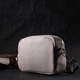 Качественная женская сумка из натуральной мягкой кожи Vintage 22317 Белая - изображение 6