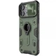 TPU+PC чохол Nillkin CamShield Armor (шторка на камеру) для Apple iPhone 15 Pro Max (6.7") Зелений - зображення 3