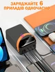 Павербанк Power Bank 80000 mAh Зовнішній акумулятор Чорний Lenyes PX891 з ліхтариком на 6 гаджетів Швидка зарядка - зображення 5