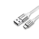 Кабель UGREEN US290 USB 2.0 to Micro Cable Nickel Plating Aluminum Braid 2A 2m White (60153) - изображение 2