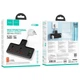 Сетевой удлинитель фильтр HOCO Reise 2-position expansion socket AC12A |3USB/Type-C, PD/QC, 30W/10A| Черный - изображение 4