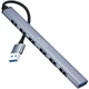 USB-хаб, концентратор / розгалужувач для ноутбука Addap UH-04, на 7 портів USB 3.0 + USB 2.0, Gray (0288) - зображення 2