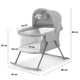 Кроватка Kinderkraft качели Lovi Grey 3 в 1 (5902533913503) - изображение 10