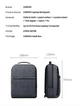 Рюкзак Ugreen LP664 для ноутбука Macbook Pro Air HP Lenovo 15,6 15 14 дюймов iPad водонепроницаемый Grey (90798) - изображение 9
