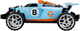 Samochód zdalnie sterowany Carrera RC Profi Gulf Racer PX (9003150123873) - obraz 5