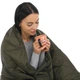 Одеяло мультифункціональне 3в1 CAMPING MULTIFUNCTIONAL PUFFY BLANKET 4Monster C-PBF-140 оливковий - зображення 7