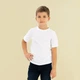 Детская футболка JHK, KID T-SHIRT, базовая, однотонная, для мальчика, белая, размер 140, на 9/11 лет - изображение 1