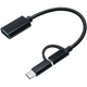 Переходник OTG AC-150 2in1 USB 3.0 - MicroUSB USB Type-C Black XoKo (AC-150-BK) (175097) - изображение 1
