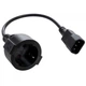 Кабель живлення C14 M to Schuko F 0.75mm2 Copper Vinga (VPCC14S75C) (174775) - зображення 1